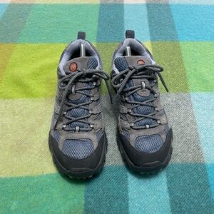 Merrell Moab 2 Vent Hiking Shoes Gray Baby Blue Women’s